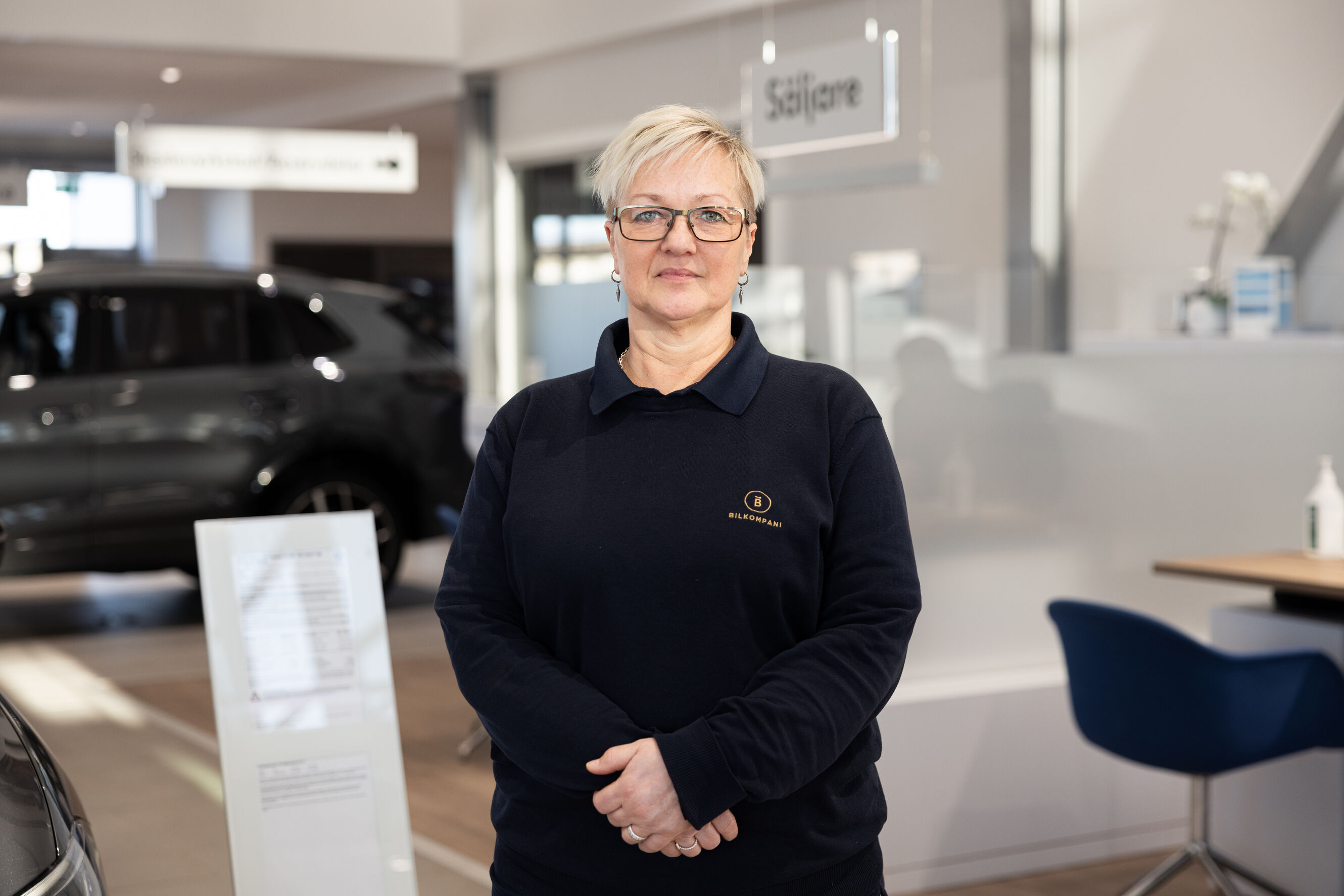 Malin Sandberg på Bilkompani Kalmar Södra