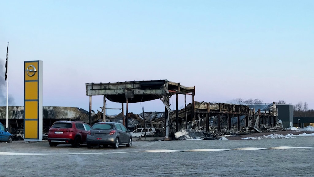 Smålands Motorcentrum brinner ner 28 mars, 2018